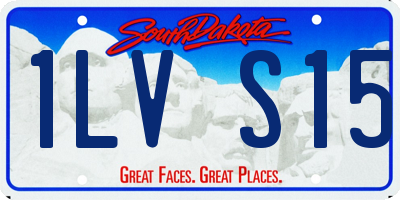 SD license plate 1LVS15