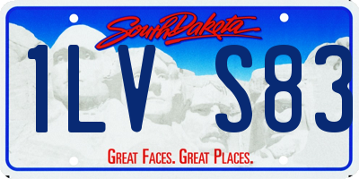SD license plate 1LVS83