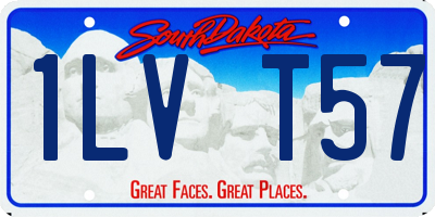SD license plate 1LVT57