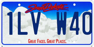 SD license plate 1LVW40