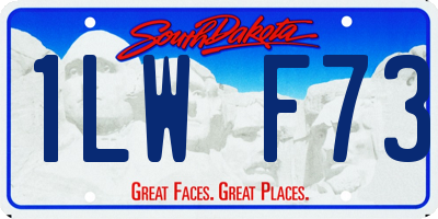 SD license plate 1LWF73