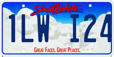 SD license plate 1LWI24