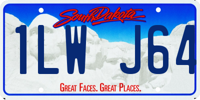 SD license plate 1LWJ64