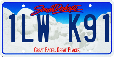 SD license plate 1LWK91