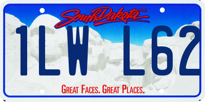 SD license plate 1LWL62