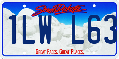 SD license plate 1LWL63