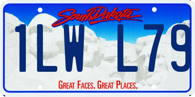 SD license plate 1LWL79