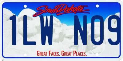 SD license plate 1LWN09
