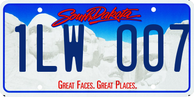 SD license plate 1LWO07