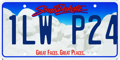 SD license plate 1LWP24