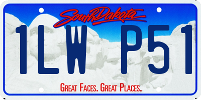 SD license plate 1LWP51