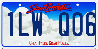 SD license plate 1LWQ06