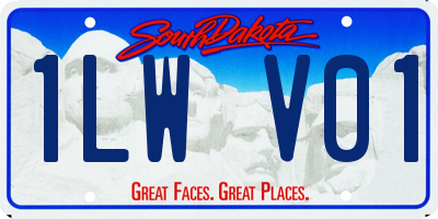 SD license plate 1LWV01