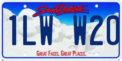 SD license plate 1LWW20