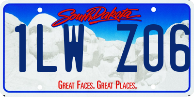 SD license plate 1LWZ06