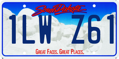 SD license plate 1LWZ61