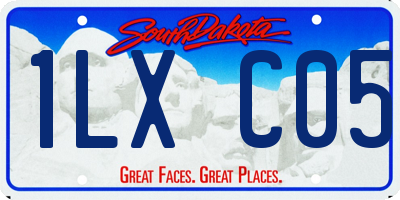 SD license plate 1LXC05