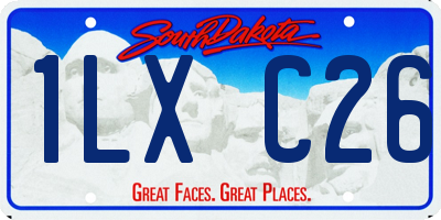 SD license plate 1LXC26