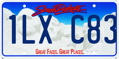 SD license plate 1LXC83