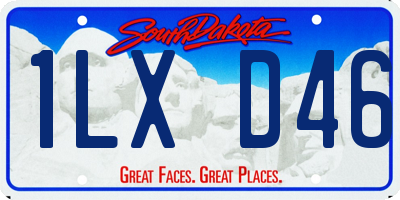 SD license plate 1LXD46