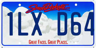 SD license plate 1LXD64