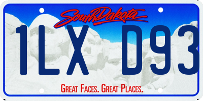SD license plate 1LXD93
