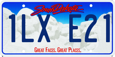 SD license plate 1LXE21