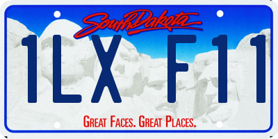 SD license plate 1LXF11