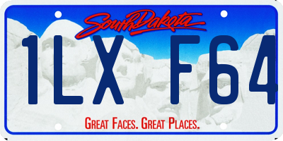 SD license plate 1LXF64