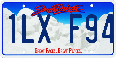 SD license plate 1LXF94