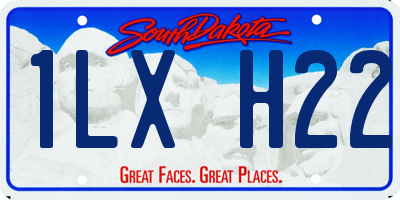 SD license plate 1LXH22