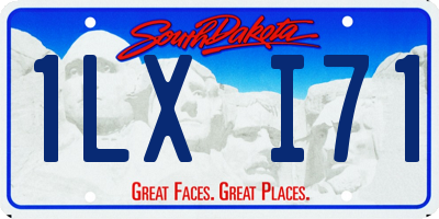 SD license plate 1LXI71