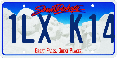 SD license plate 1LXK14
