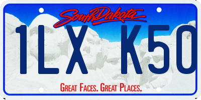 SD license plate 1LXK50