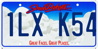 SD license plate 1LXK54
