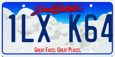 SD license plate 1LXK64