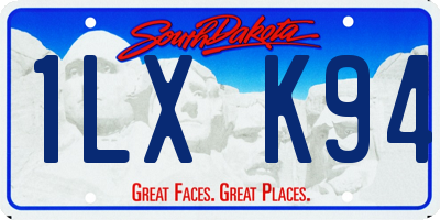 SD license plate 1LXK94