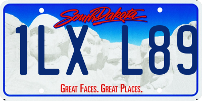 SD license plate 1LXL89