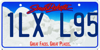 SD license plate 1LXL95