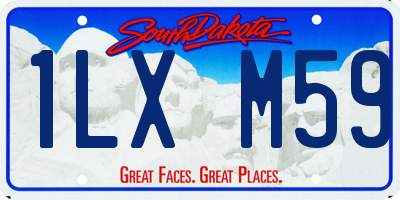 SD license plate 1LXM59