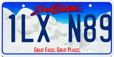 SD license plate 1LXN89