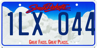 SD license plate 1LXO44