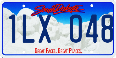 SD license plate 1LXO48