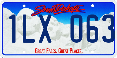 SD license plate 1LXO63