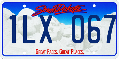 SD license plate 1LXO67