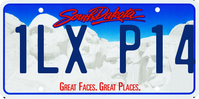 SD license plate 1LXP14