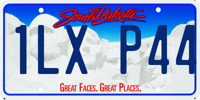 SD license plate 1LXP44