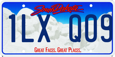 SD license plate 1LXQ09
