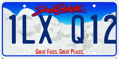 SD license plate 1LXQ12