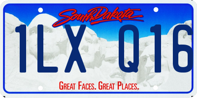 SD license plate 1LXQ16